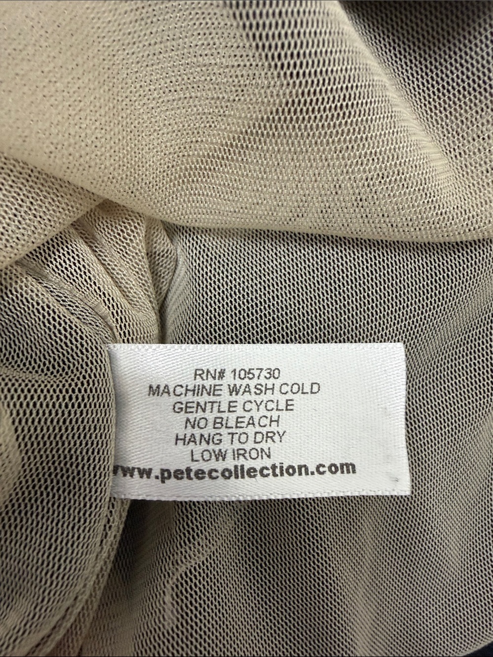 Pete Black Draped Cowl Neck Long Sleeve Top with Cream Trim - Picture 6 of 6